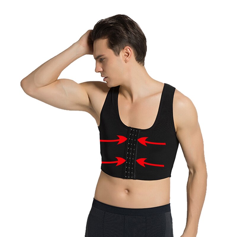 Male body shaping chest vest