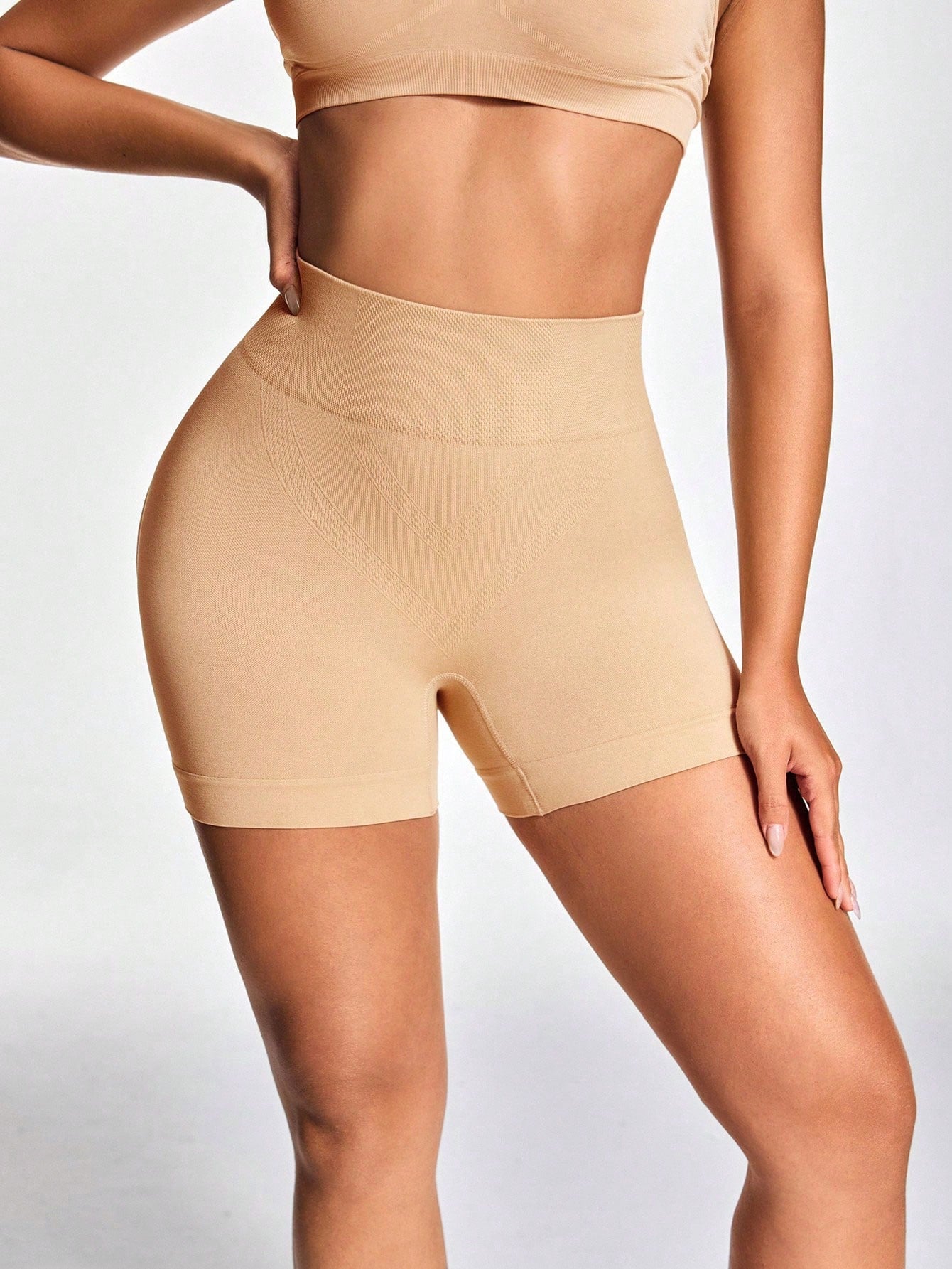 Mid-Waisted Black Shapewear Shorts - Tummy & Waist Control With Natural Butt-Lift Effect
