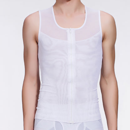 Mesh corset body shaping vest