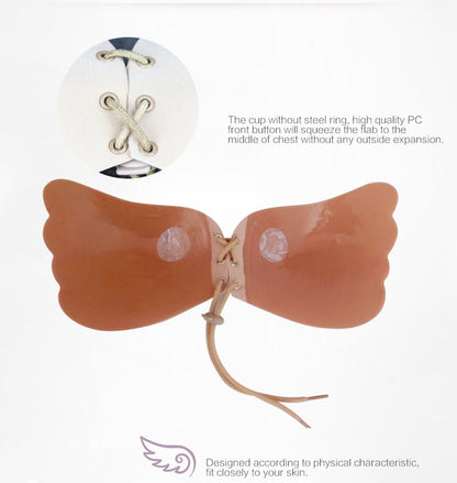 Lala Chest Paste Silicone Drawstring Invisible Bra Wedding Wing Strap Underwear
