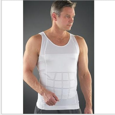 Men's Slim Tummy Belly Body Shaper Compression Trainer Vest Underwear Shapewear - deyday