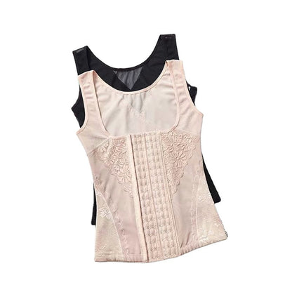 Lace stitching body shaping vest