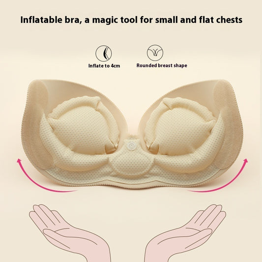 Inflatable Push Up Bras Chest Paste Invisible Large Push Up