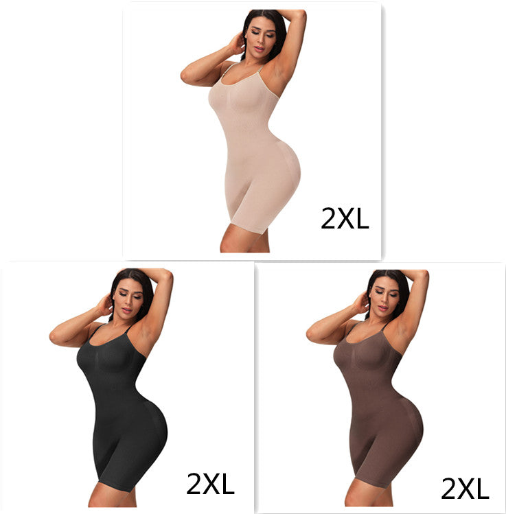 Women's Seamless Body Shaping Bodysuit Thin Elastic Body Shaping Bodysuit Wholesale Tight Tummy Tummy in multiple colors.