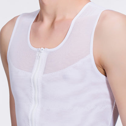 Mesh corset body shaping vest
