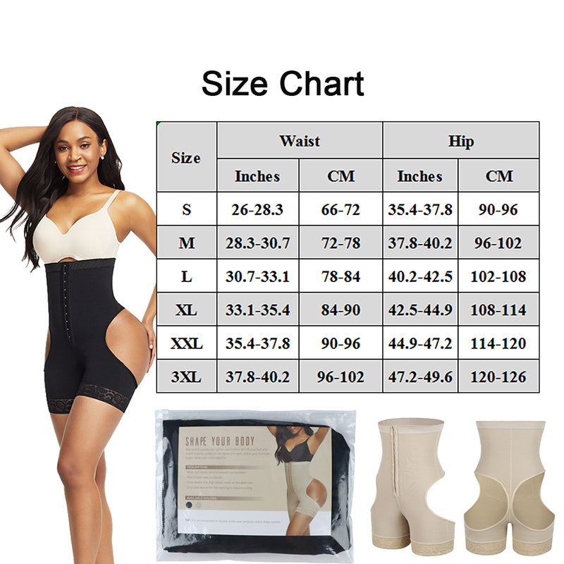 Women Shapewear High Waist Butt Lifter Tummy Control Underwear Workout Waist Trainer Corset - deyday