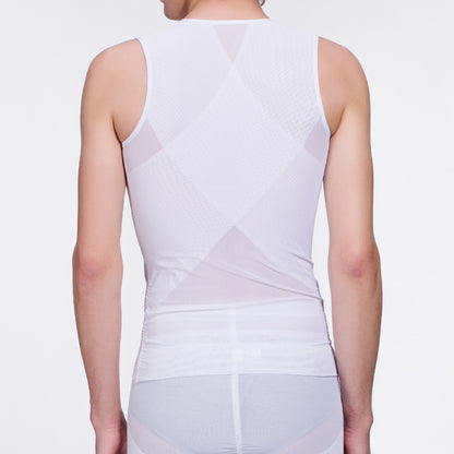 Mesh corset body shaping vest
