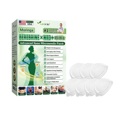 deyday® Moringa Firming Microneedle Patch displayed on a white background, showcasing its unique microneedle design.