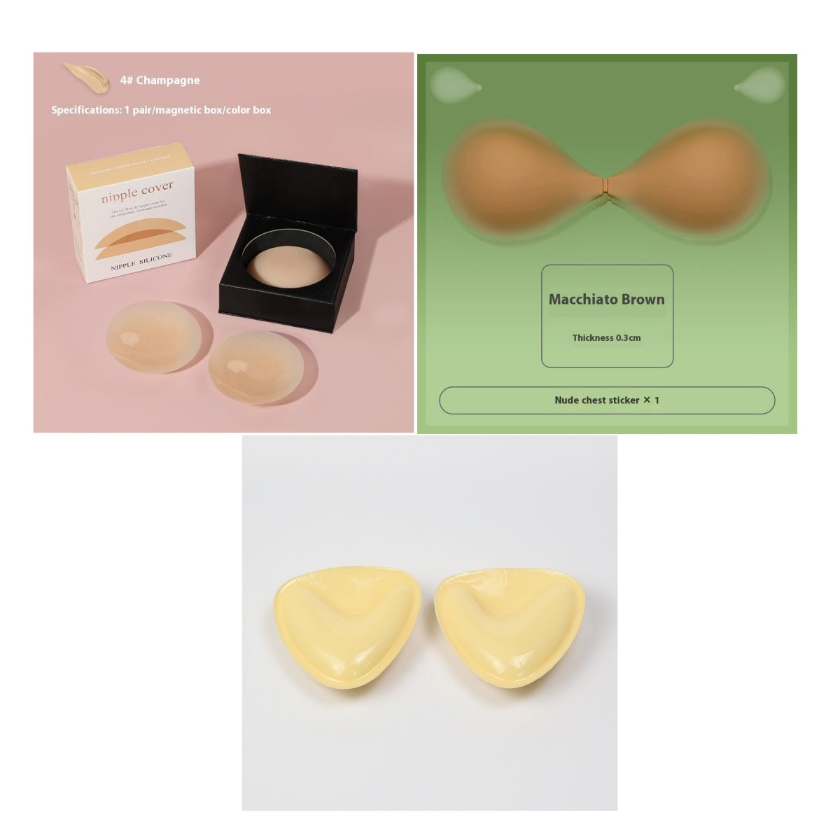 Non-adhesive Self-adhesive Chest Paste Invisible Seamless