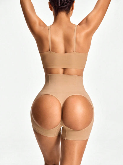 Mid-Waisted Shapewear Shorts - Tummy & Waist Control With Natural Butt-Lift Effect