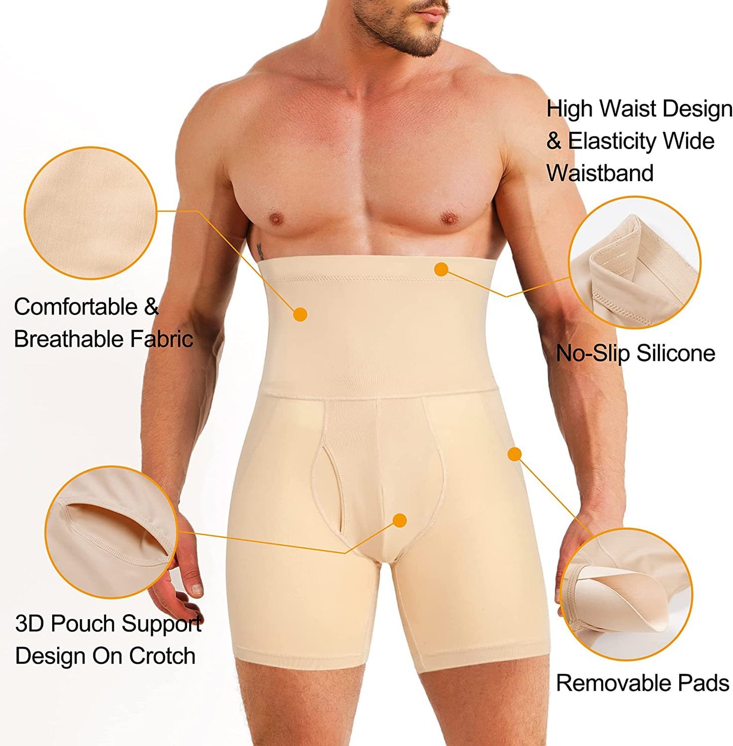 Men's Shapewear High Waist Tight Tummy Control