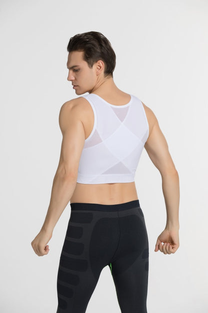 Male body shaping chest vest