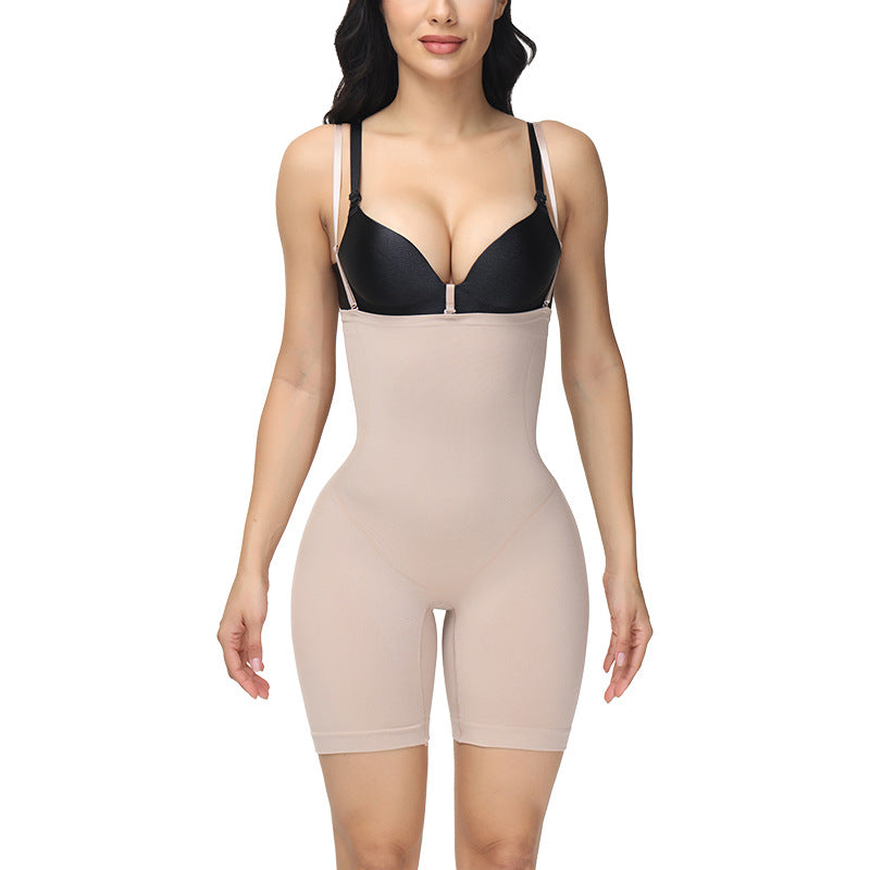 Tummy Control Panty Suspender Seamless Bodysuit - deyday