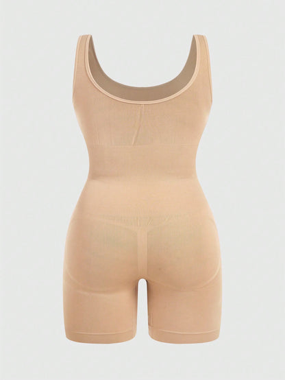 Full Body Shaper Bodysuit For Women - Seamless Tummy Control & Butt Lift Mid-Thigh Shapewear