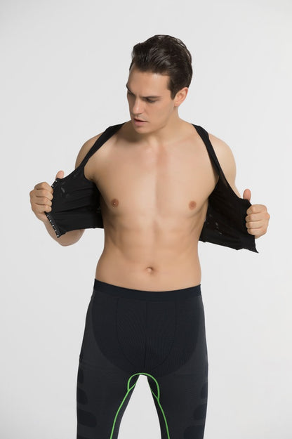 Male body shaping chest vest