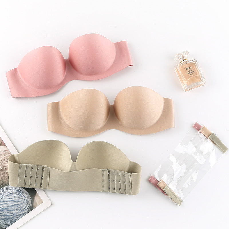 Non-slip Strapless Invisible Bra Wedding Dress Beauty Back Chest Paste Comfort Underwear - deyday