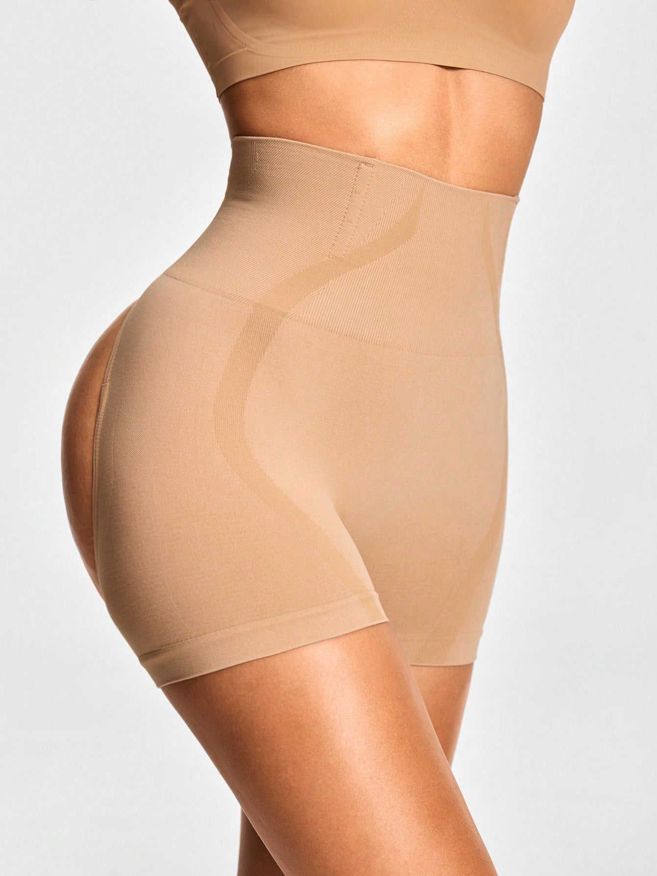 Mid-Waisted Shapewear Shorts - Tummy & Waist Control With Natural Butt-Lift Effect