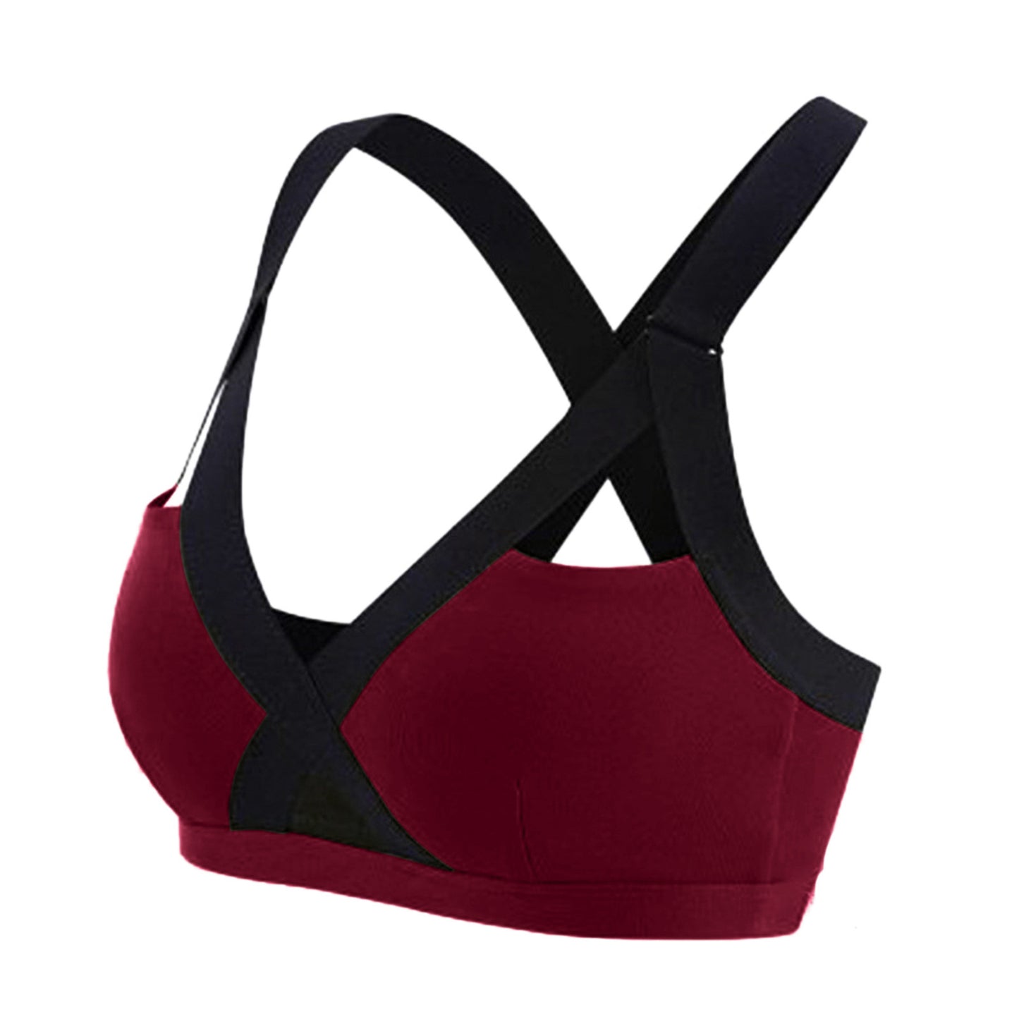 Shock-resistant underwire sports bra running stretch