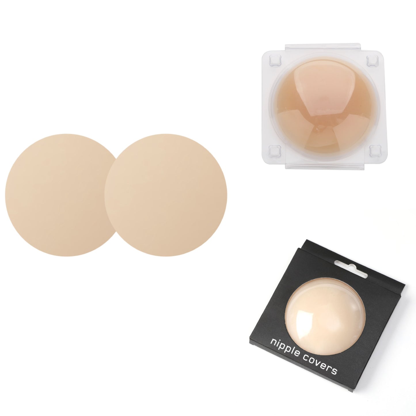 European And American Style Non-adhesive Self-adhesive Solid Chest Paste Invisible Seamless Nipple Coverage Silicone