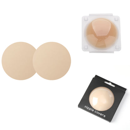 European And American Style Non-adhesive Self-adhesive Solid Chest Paste Invisible Seamless Nipple Coverage Silicone