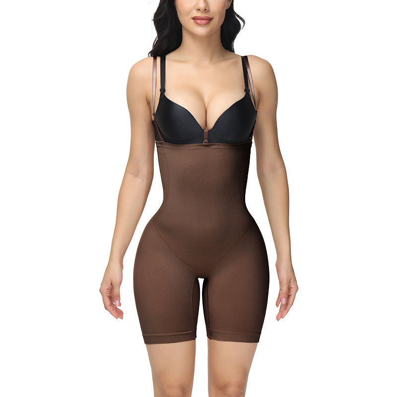 Tummy Control Panty Suspender Seamless Bodysuit - deyday