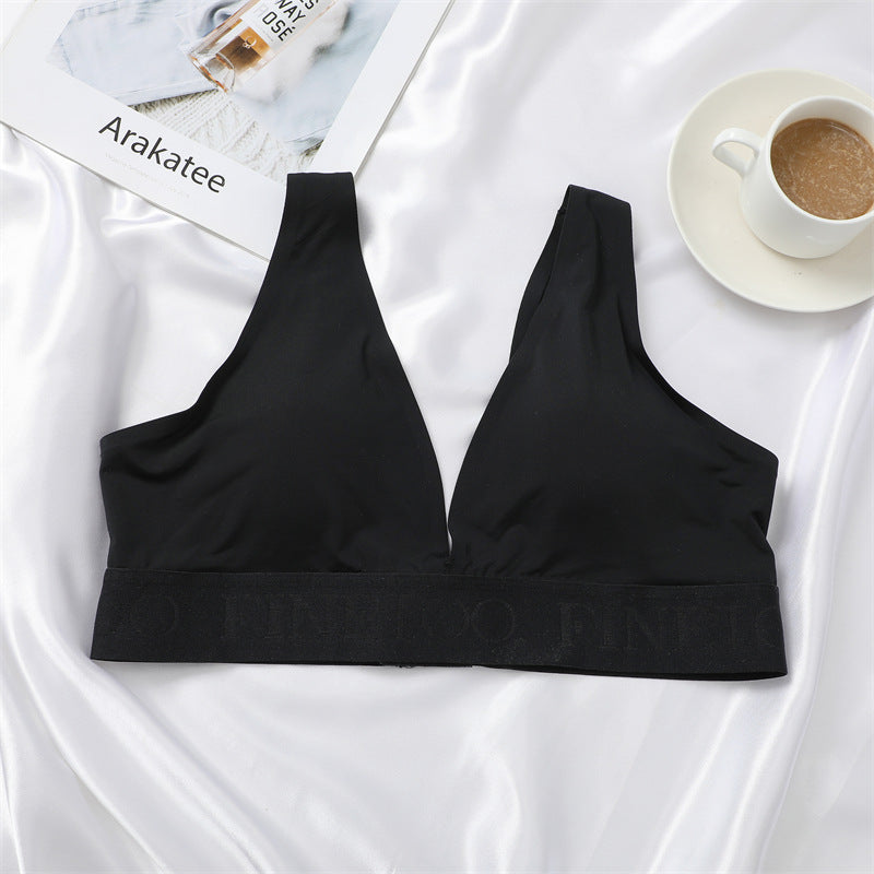 Backless Nylon Seamless Deep V Ladies Underwired Bra