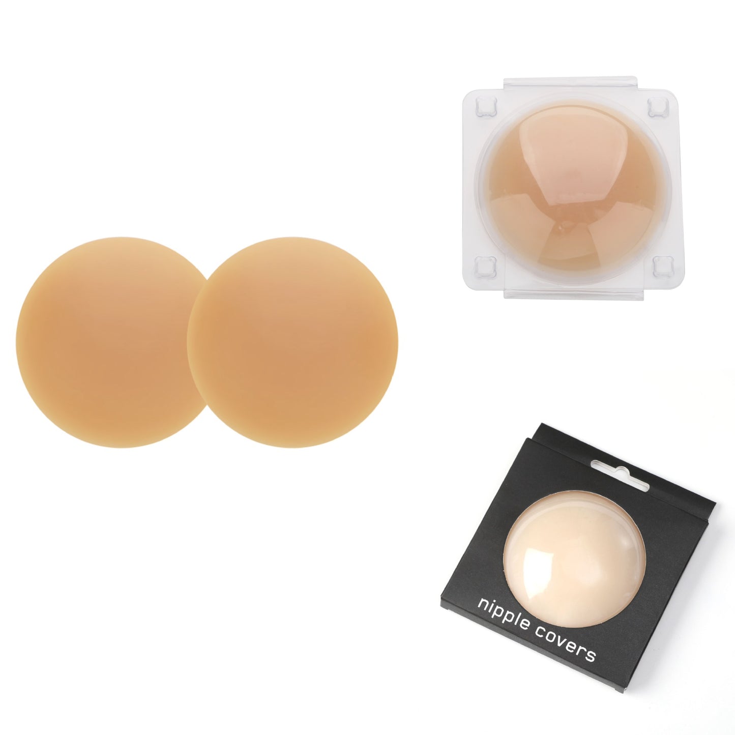 European And American Style Non-adhesive Self-adhesive Solid Chest Paste Invisible Seamless Nipple Coverage Silicone