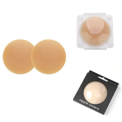 European And American Style Non-adhesive Self-adhesive Solid Chest Paste Invisible Seamless Nipple Coverage Silicone