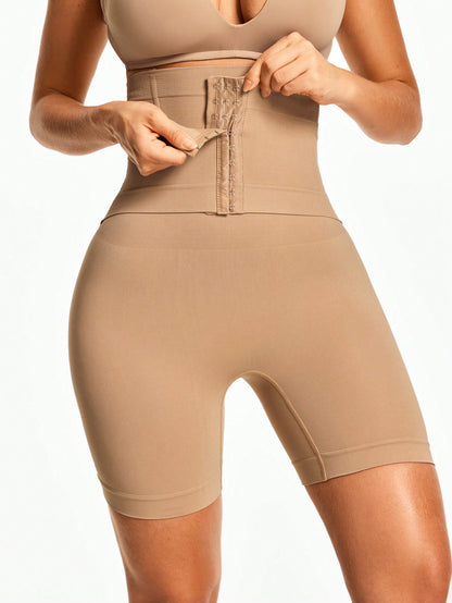 Adjustable 3-Level Closure Shapewear Shorts - Tummy & Waist Control With Natural Butt-Lift