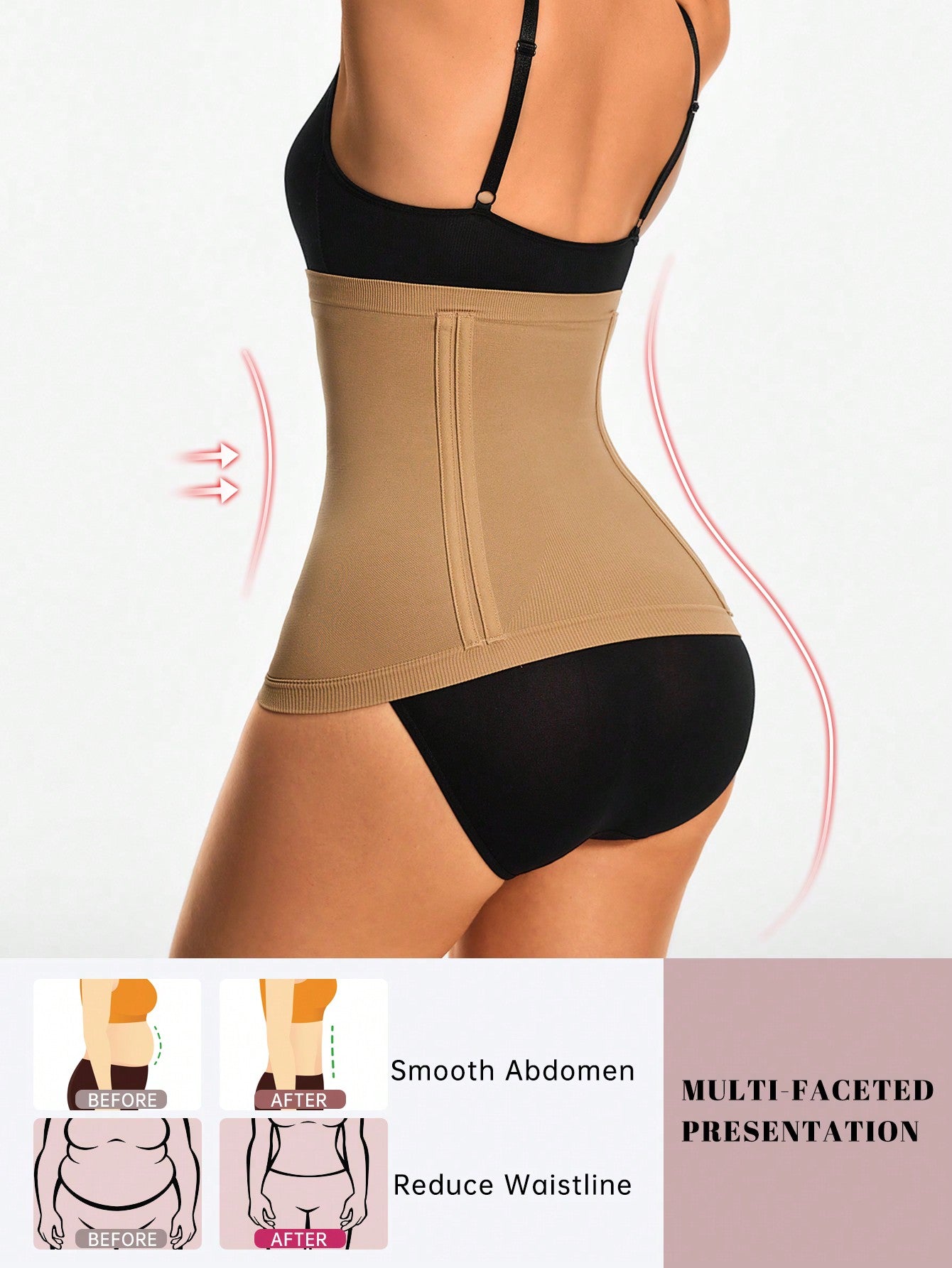 Waist Trainer Shapewear Easy-On Design Tummy Control Sexy Curves Waist Slimming Bodysuit - deyday